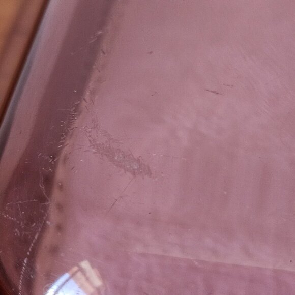 Pyrex Square Cranberry Baking Dish 8" casserole 2qt cake pan 222R oven to table - Picture 9 of 13